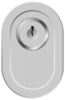 Steel metal secure keyholes png