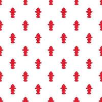 Fire hydrant pattern, cartoon style vector