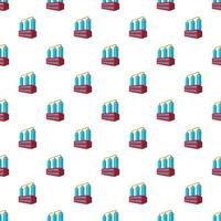 Wort preparation pattern, cartoon style vector