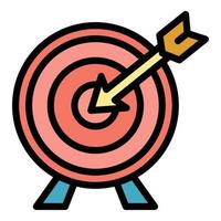 Arch target icon color outline vector
