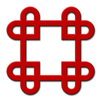 símbolo de nudo chino.