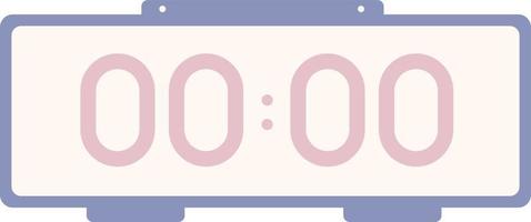 A digital clock illustration vector