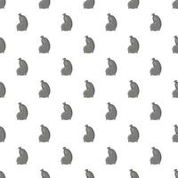 Trash bag pattern, cartoon style vector