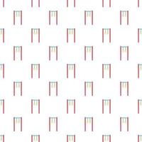 Horizontal bar with rings pattern, cartoon style vector