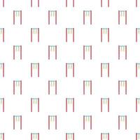 Horizontal bar with rings pattern, cartoon style vector