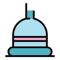 Plunger icon color outline vector