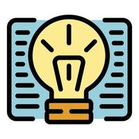 Main idea icon color outline vector