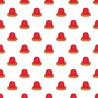 Siren pattern, cartoon style vector