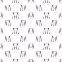 Baby swing pattern, cartoon style vector