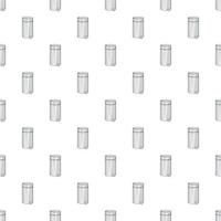 Home trash pattern, cartoon style vector