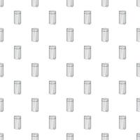 Home trash pattern, cartoon style vector