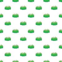 Bushes pattern, cartoon style vector