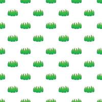 Bushes pattern, cartoon style vector