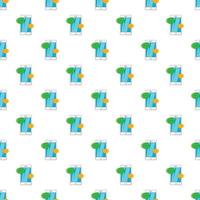 Phone messages pattern, cartoon style vector