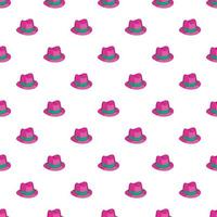 Gentleman hat pattern, cartoon style vector