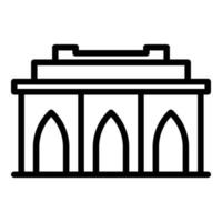 Architecture building icon outline vector. Culture travel vector