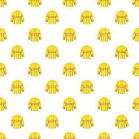 Fire jacket pattern, cartoon style vector