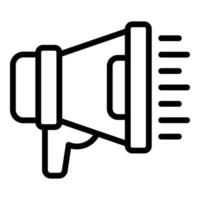 Tactical megaphone icon outline vector. Cost idea vector