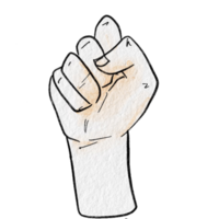 Watercolor various hand gestures png