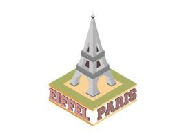 3d isometric Christian catholic church building. Vector illustration. Architecture concept. Isolated model in flat cartoon style. Can be used for wedding cards, games, web design.