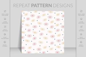 Flower seamless pattern background. Elegant texture for fabric art, wallpapers, textile, wrapping. vector