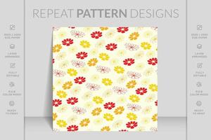 Vintage batik floral pattern. Ethnic floral seamless pattern. Elegant texture for backgrounds. vector