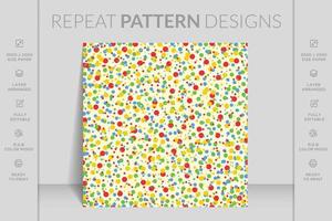 Polka dot pattern background, colorful cute design vector. Simple pattern background. vector