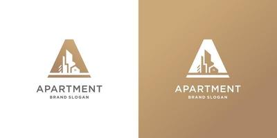 Building logo design vector with creative and unique style