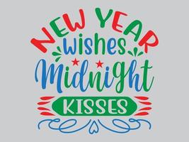 New Year T Shirt Design File vector