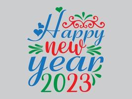 New Year T Shirt Design File vector