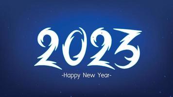 tarjeta de felicitación de feliz año nuevo 2023 vector