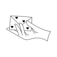 Hand tattoo with letter in y2k, 1990s, 2000s style. Emo goth element design. Old school tattoo. Vector illustration