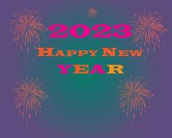 Happy New Year Background Design, New Year Background, 2023 New Year Background vector