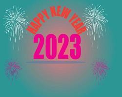 Happy New Year Background Design, New Year Background, 2023 New Year Background vector