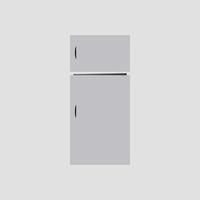 Simple Refrigerator Icon. Kitchen equipment. vector