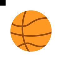 vector de estilo plano de logotipo de icono de baloncesto