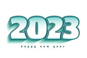 2023 of the year design with white on background. vector