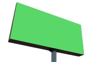 Outdoor billboard isolated on white background with clipping path photo