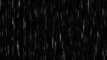 slinga suddig faller regn digital på svart abstrakt video