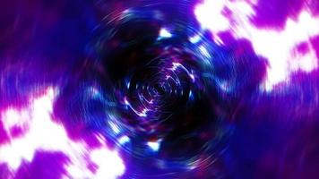 Abstract loop blue pink energy wave vortex space tunnel video