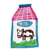 watercolor illustration milk png