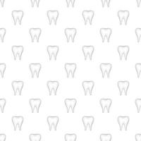 patrón de dientes, estilo de dibujos animados vector