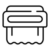 Warm dryer icon outline vector. Hand machine vector