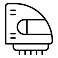 vector de contorno de icono de secador de inodoro. máquina de mano