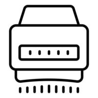 Electrical dryer icon outline vector. Hand air machine vector