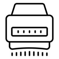 Electrical dryer icon outline vector. Hand air machine vector