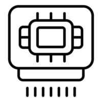 Dryer icon outline vector. Hand machine vector