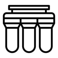 Purification system icon outline vector. Water filter vector