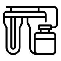 Kitchen water system icon outline vector. Osmosis filter vector