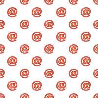 Sign e-mail pattern, cartoon style vector